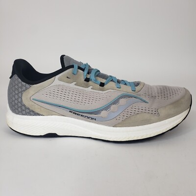 Saucony Mens Freedom 4 S20617-35 Gray Running Shoes Sneakers  display picture 2