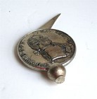 VTG Metal Letter Opener Coin Token France King Louis LUD XVI D G FR ET NAV REX