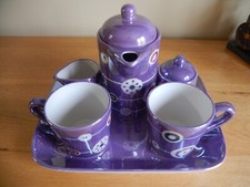 Whittards of Chelsea, Winter Wonderland Lustre, complete coffee set. 