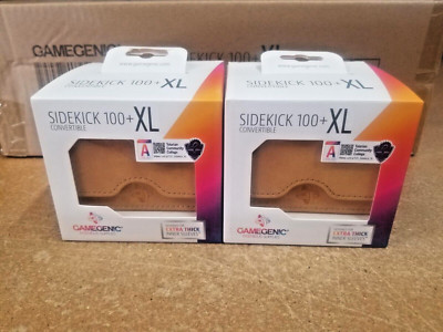 Gamegenic - DOUBLE PACK - Sidekick 100+ XL Convertible Sand TCG Deck Box - NEWx2
