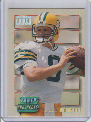 1993 Pro Set Power Update Power Prospects Insert Rookie PP4 Mark Brunell Packers