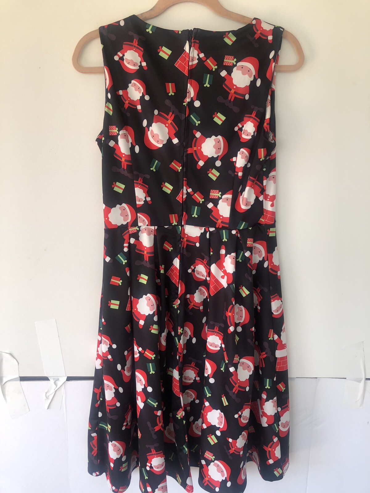 Ouges Ladies Santa Christmas Dress Fitted Top Ple… - image 2