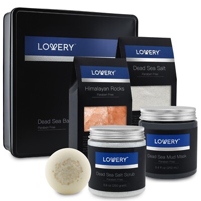 Lovery Dead Sea Bath and Body Gift Set - Luxury Bath Essentials with Shea Butter