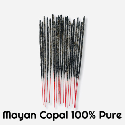 COPAL MAYA INCIENSO ARTESANAL - MAYAN COPAL INCENSE STICKS - 20 STICKS