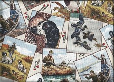 Elizabeths Studio Bird Dogs Hunting Duck Quall 1 100 Cotton Quilt Fabric BTY