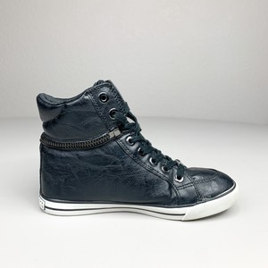 leather high top tennis shoes