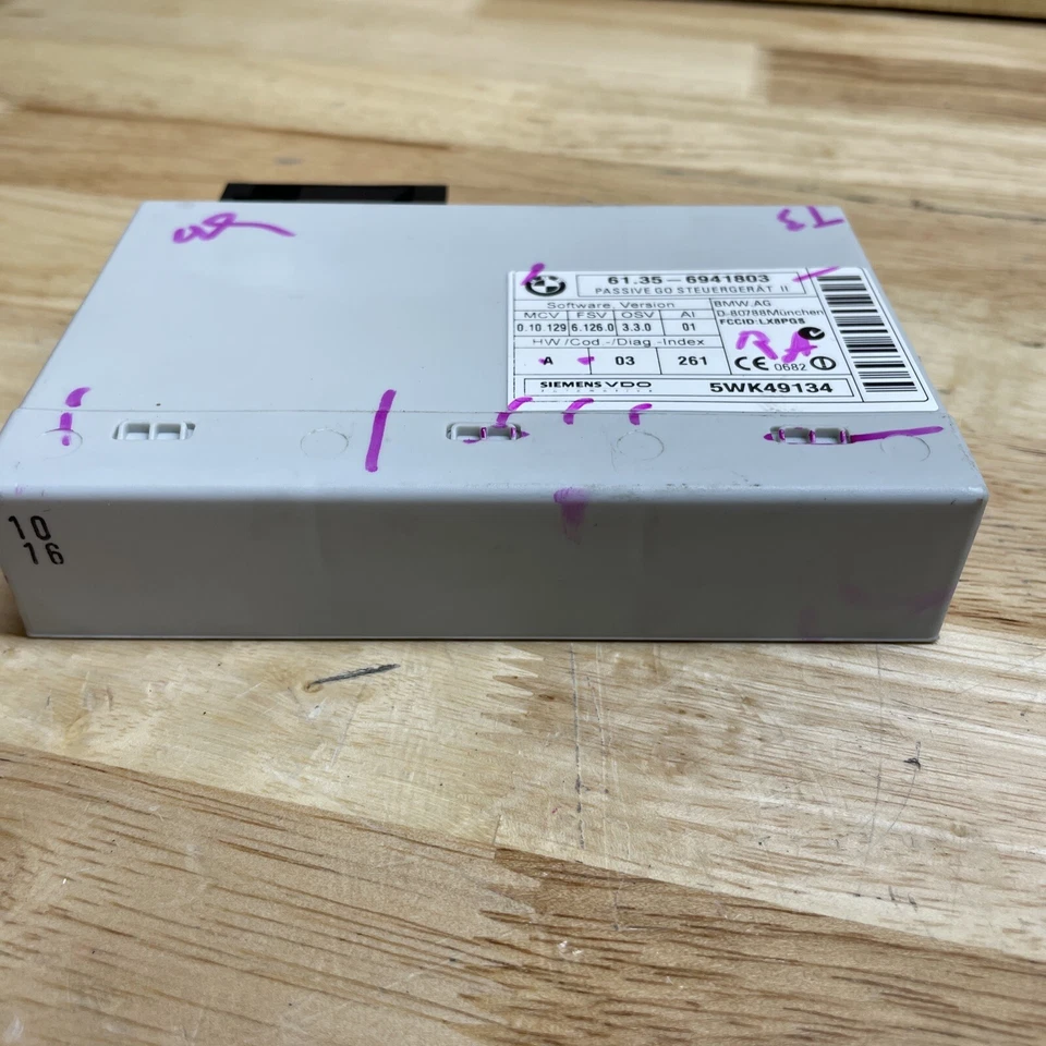 2006-2008 BMW 750I 750LI Theft Alarm Control Module 61.35-6941803 5WK49134 OEM Foto 4 de 4