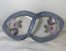 Antique RS Germany Hand Painted Nappy Tray 8” x4”