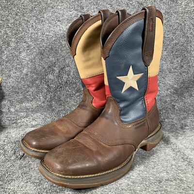 Durango Men's Rebel Florida State Flag Western Boots - Brown, 11" Shaft, Square Toe - View #6