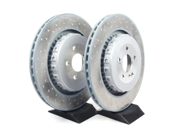 Juego de rotores de disco de freno trasero para Mercedes-Benz CL63 CL65 S63 S65 2008-2014 GENUINO Foto 3 de 4