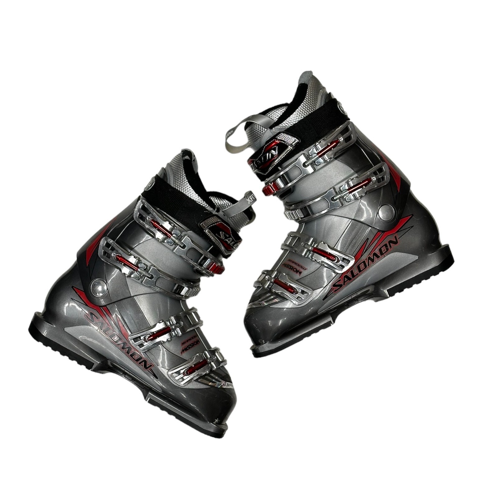 Stivali da sci Salomon Shadow Mission argento rosso taglia 26 5 usati