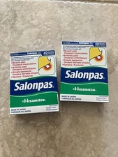 40 Patches Salonpas Pain Relieving Menthol and Methyl Salicylate Patch Pack of 2