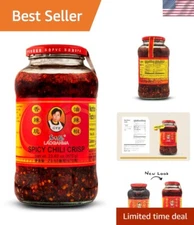 Spicy Chili Crisp Hot Sauce - 23.63 oz Authentic Chinese Flavor & Crunchy Bits