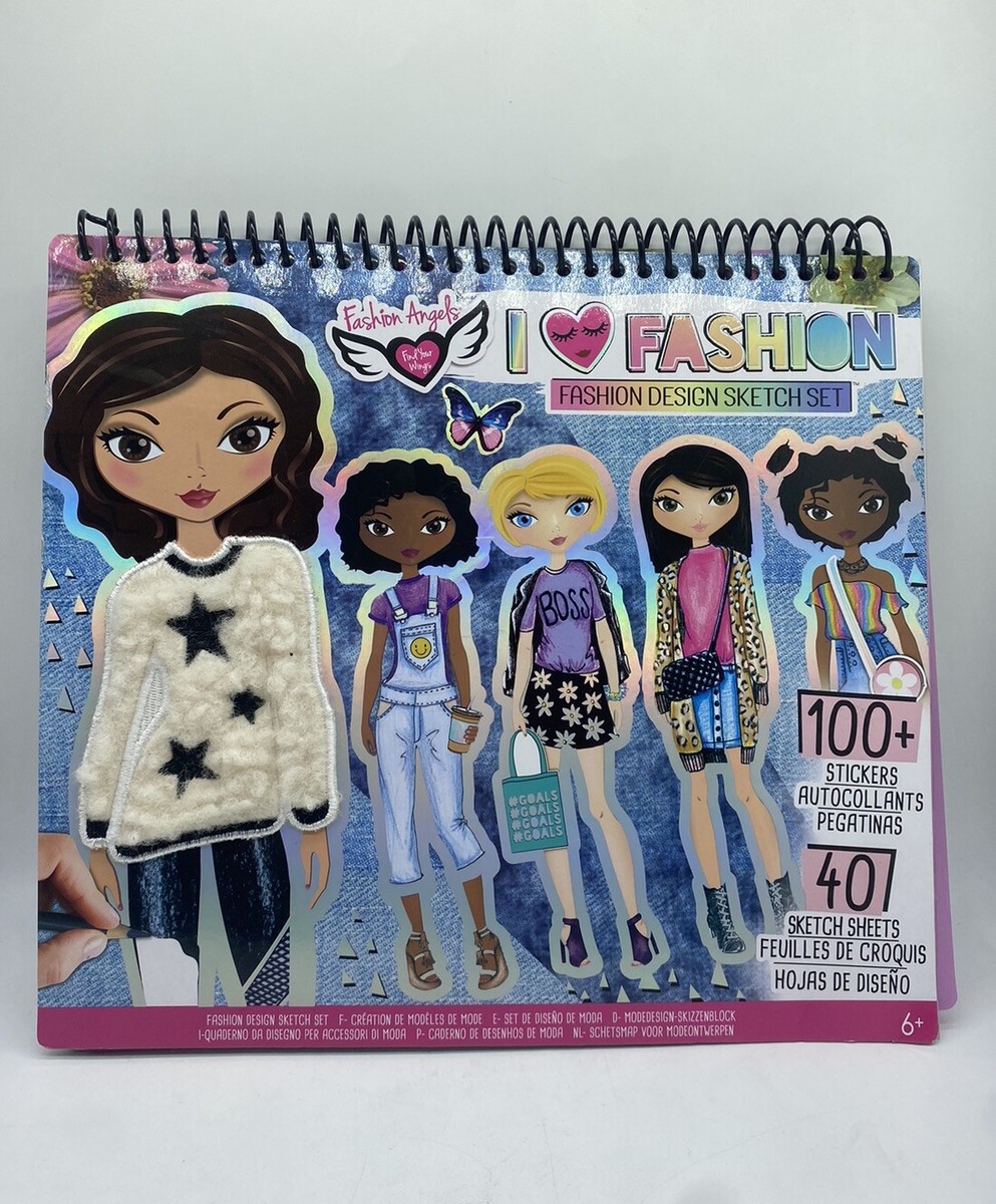 I Love Fashion Design Sketch Set - Fashion Angels | eBay