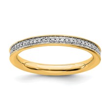 Silver Stackable Expressions & Diamonds Gold-...