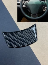 Inner Real Carbon Interior Steering Wheel Trim Cover Fits 04-10 E60 530i 528i