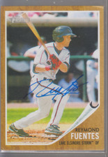 Autographed 2011 Topps Heritage Min. Lg. Reymond Fuentes - Lake Elsinore Storm