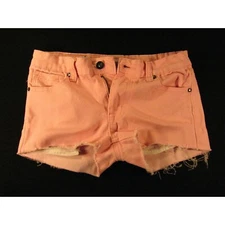 VIGOSS Juniors CUTOFF JEAN SHORTS 26W Pink Soft Womans Daisy Dukes