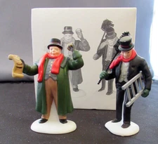 Heritage Village Department 56 Town Crier & Chimney Sweep ~ Set of 2 Figurines
