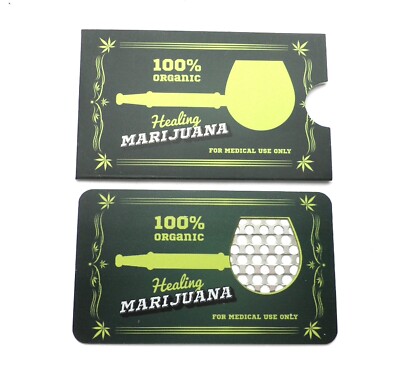   CREDIT CARD SIZE HERB GRINDER. BP