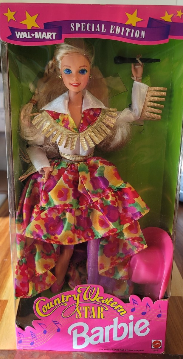 Vintage Barbie 1994 Country Western Star Blonde Singer Doll #11646