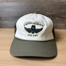 Critical Moss Hat Cap Snap Back Green Air Can Skull Logo Adjustable