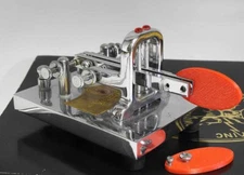 REPLACEMENT RED FINGER PIECES FOR VIBROPLEX IAMBIC KEYERS - FREE DELIVERY USA