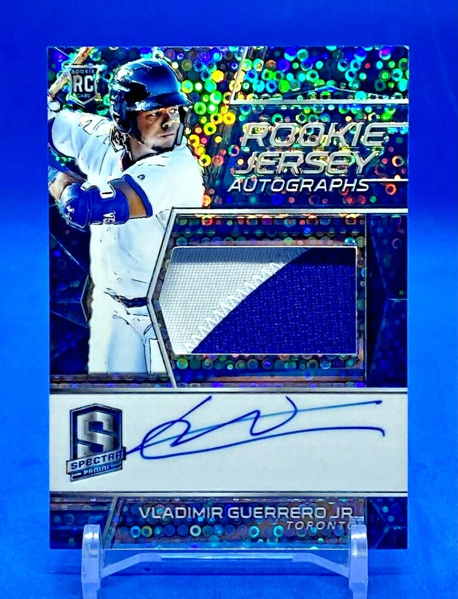 VLADIMIR GUERRERO JR. 2019 PANINI PRIZM SPECTRA PATCH AUTO 78/99