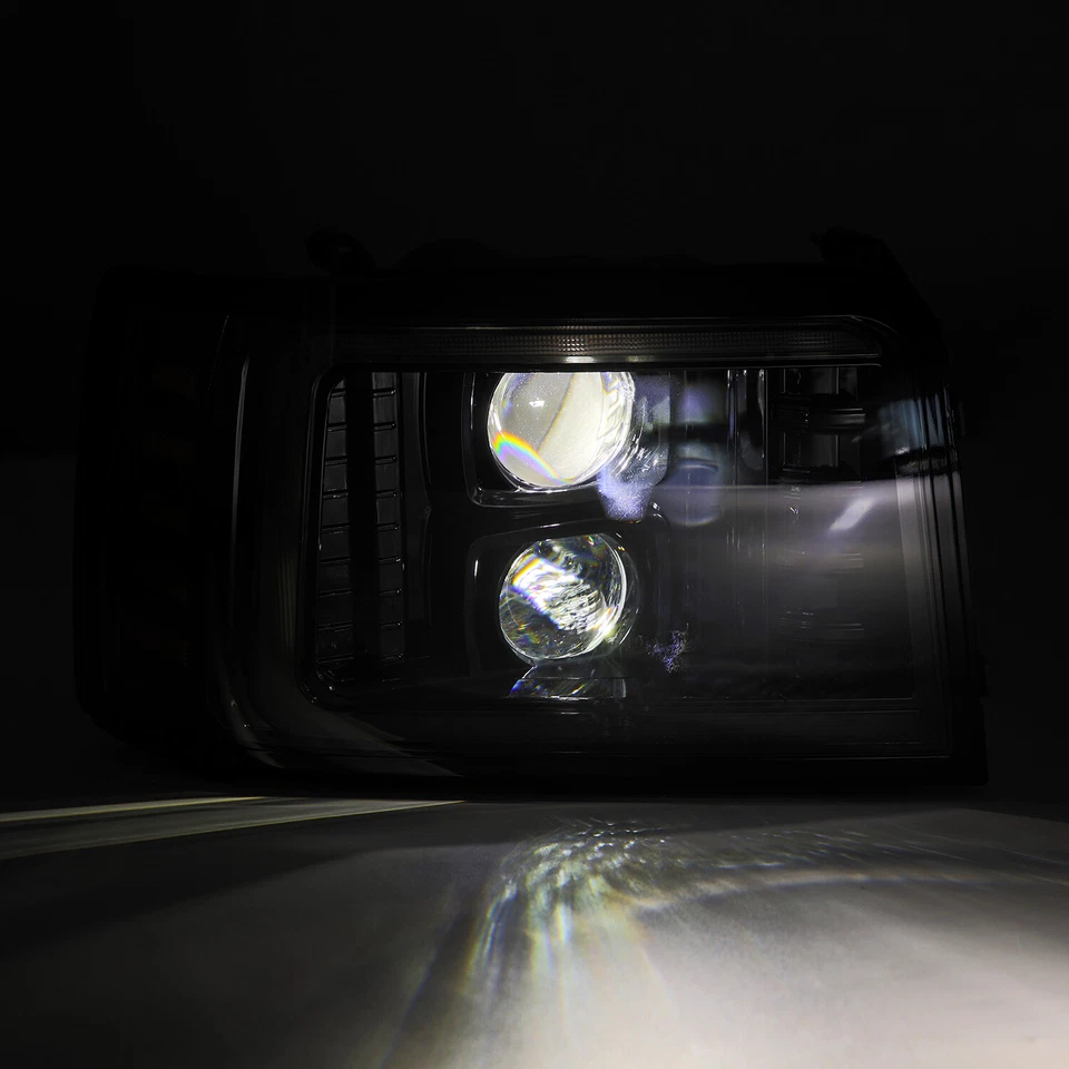 Faros proyectores negros alfa para Ford serie F/Bronco serie LUXX 1992-1996 Foto 4 de 4