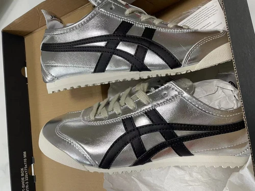 Zapatillas clásicas unisex Onitsuka Tiger MEXICO 66 1183B566-020 plateadas puras/negras - Imagen 1 de 22