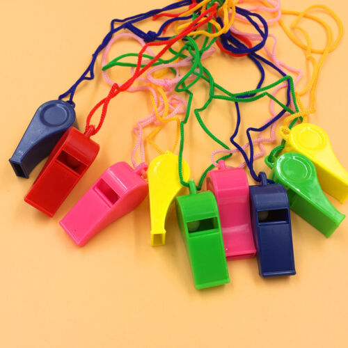 120 Plastic Funny Kids Whistle with String - Picture 1 of 4