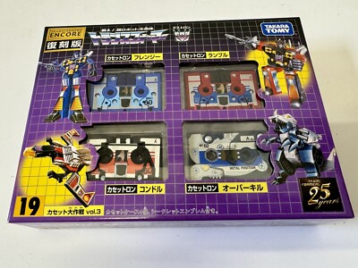 Transformers G1 Encore #19 Frenzy Rumble Laserbeak Overkill Takara Tomy MISB NEU