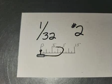 50 1/32 Tube Jigs Bronze Sickle Hooks  #10  #8  #6  #4  #2  You Choose