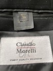 Mens Black Pinstripe 3 Button Suit Jacket and Pants 46 Claudio Morelli — photo 3