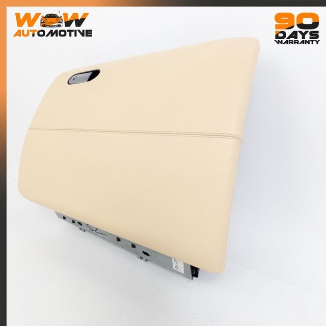 04-13 BENTLEY CONTINENTAL FLYING SPUR GT COMPLETE GLOVE BOX BEIGE LEATHER OEM
