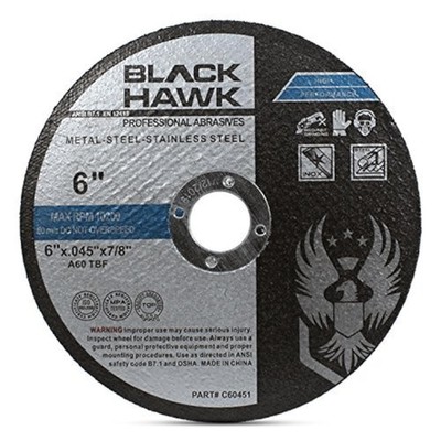 BHA Metal and Stainless Steel Thin Cut Off Wheels for Angle Grinders, 6  x .0...