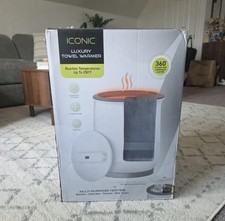 Iconic Luxury Towel Warmer 20L 360  Heating Timer White Spa Bathroom