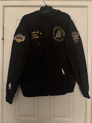 Los Angeles Lakers Satin Jacket Women's L Black Pro Standard Luxury NWT