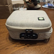 Stashlogix Silverton Medium Tan Smell-proof Stash box with 4 infinity jars 