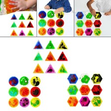 9x sensorisches weiches Gel flüssiges Spielzeug flüssige Fliesen für Zuhause Spielzimmer Jungen Mädchen