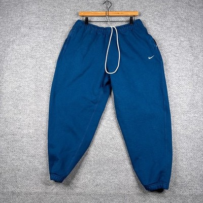 Nike Solo Swoosh Jogger Mens Large Blue Heavyweight Fleece