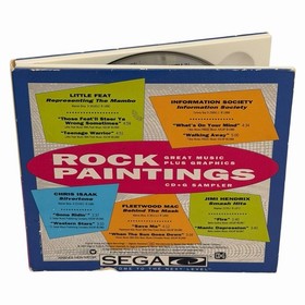 Sega CD Rock Paintings & Hot Hits Sampler. 2 Disc Set! Tested