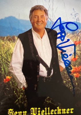 Autogramm Sepp Viellechner 70er Caruso der Berge Volksmusik handsigniert xyz