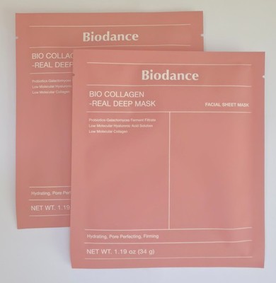 2 pcs BIODANCE Bio Collagen Real Deep Hydrogel Korean Overnight Mask Sheet 