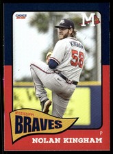 2021 Nolan Kingham Choice Minor League Rookie Card RC Mississippi Braves