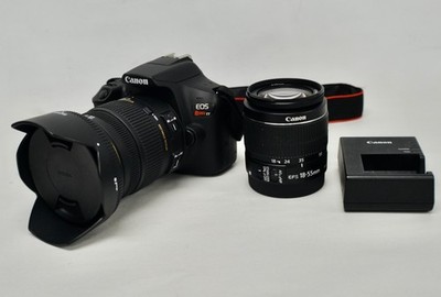 Canon EOS Rebel T7 EF-S 18 55mm Digital SLR Camera w/ 17-50mm Sigma