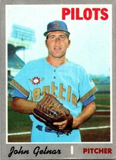 1970 Topps #393 John Gelnar Seattle Pilots