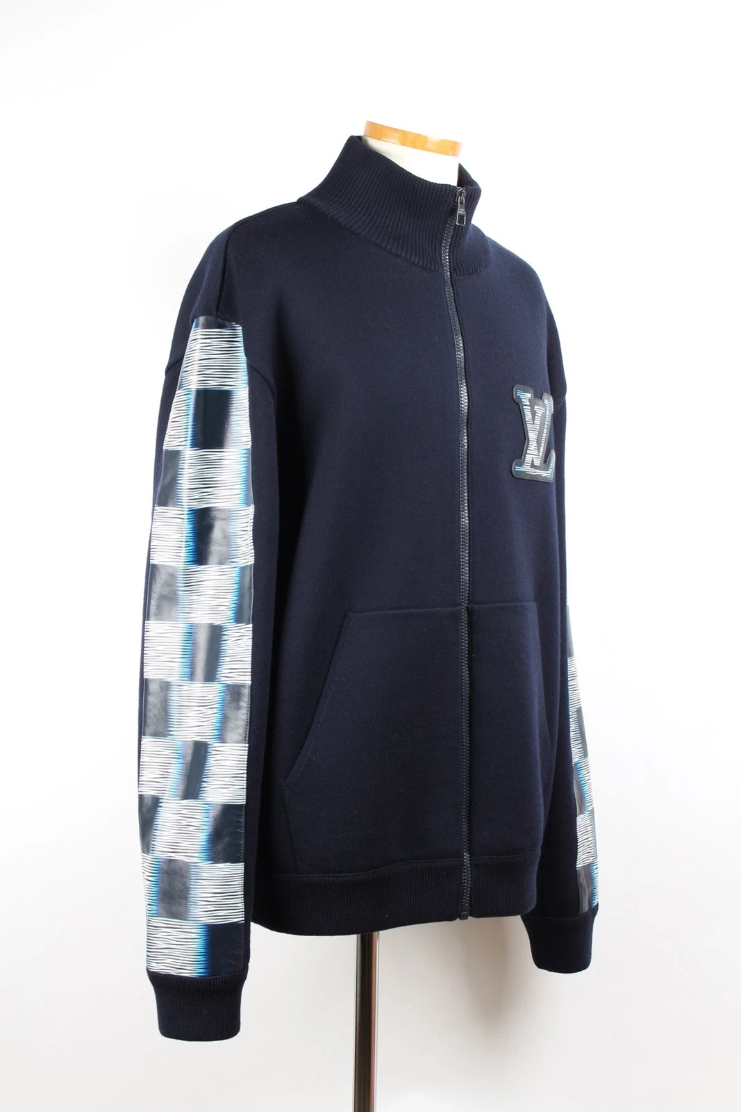 LOUIS VUITTON（LV） Louis Vuitton Track Top in misto lana e pelle XL 71933860