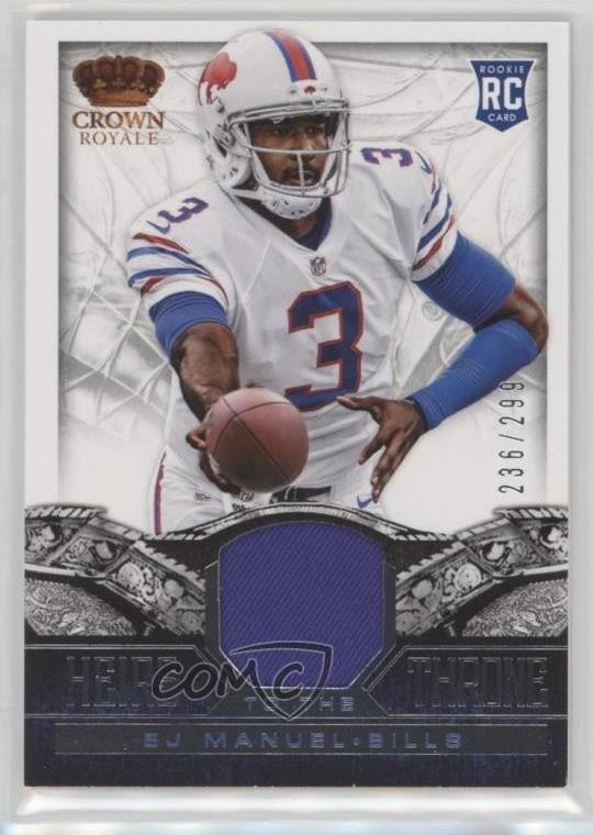 2013 Crown Royale Heirs to the Throne Materials /299 EJ Manuel #9 Rookie RC 0ey2