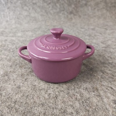 Le Creuset 10cm 8oz Mini Petite Round Casserole Cocotte Purple Very RARE!
